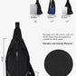 Medium Crossbody Sling Backpack Anti Theft Backpack for Traveling Chest Shoulder Bag