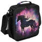 Rainbow Galaxy Animal Unicorn Lunch Bag Box for Kids Boys Girls Insulated Lunch Tote Bag with Adjustable Shoulder Strap Reusable Waterproof Thermal Cooler Bag for School Work Picnic Women Men (Z08:Rainbow Galaxy Animal Unicorn)