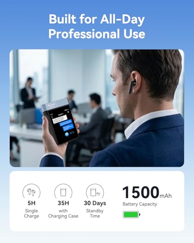 A9S AI Translation Earbuds Real Time with Camera