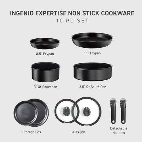 Ingenio Expertise Non Stick Cookware Set 10 Piece