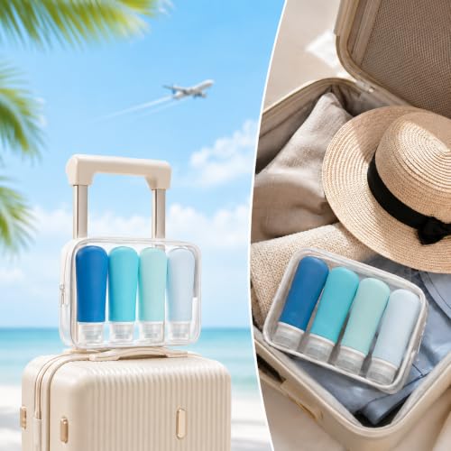 Travel Bottles for Toiletries (4 Count)