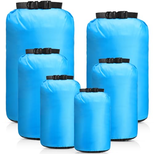 6 Pcs Waterproof Dry Bag Set for Kayaking & Camping (6 Count)