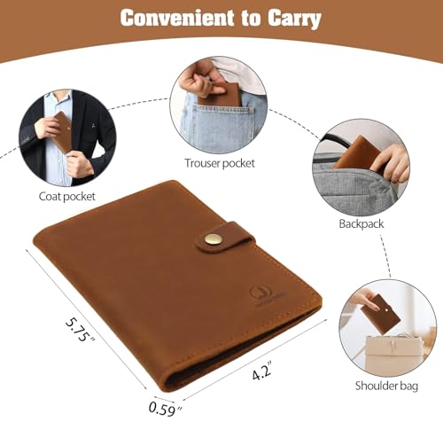 Genuine Leather Passport Holder For Travel