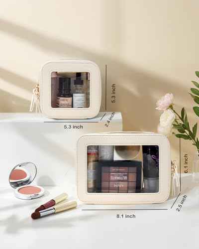 Travel Clear Makeup Bag Set