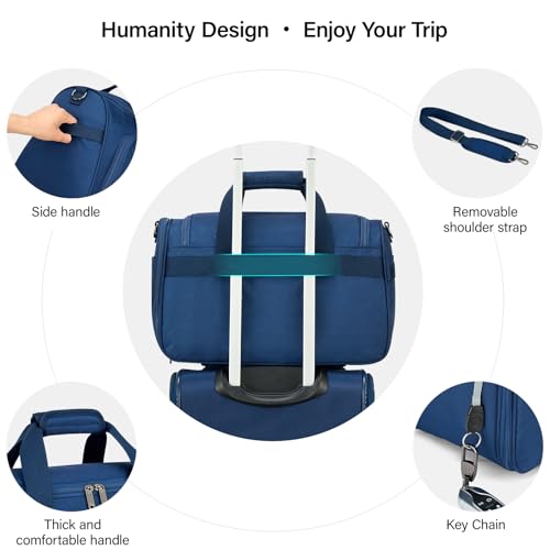 Small Underseat Carry On Luggage Bags for Travel with 10 Pockets