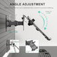 Articulating Pegboard Adjustable Mount for Laptop and Monitor 2 in 1 with Vented Tray