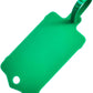 100pcs Reusable Blank Plastic Tags Ties Key Tags 1.45"*2.48" Serrated Tension Sealing Strap with Large Label Plastic Tie Mark Label Waterproof Hang Sign Write on Tag (Green, 100pcs)