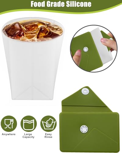 Collapsible Cup[2025 Upgraded] Silicone Foldable Water Cup