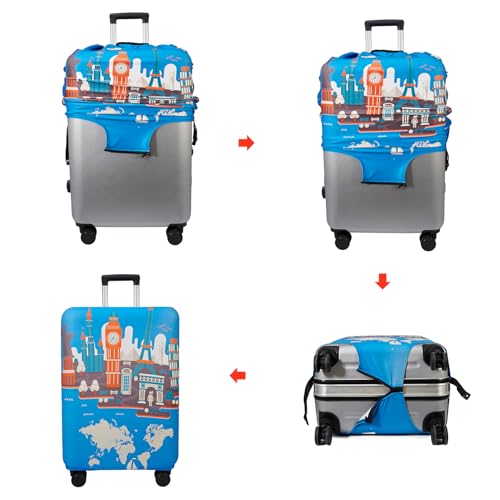 Travel Luggage Cover Suitcase Cover Protector Skins 18