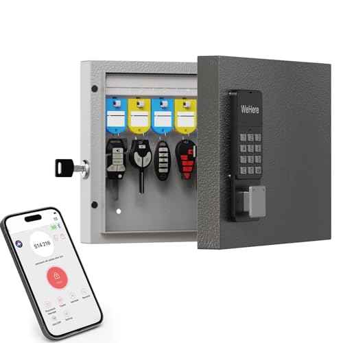 16 Key Lock Box Smart Key Organier Cabinet with Keypad & App for Office