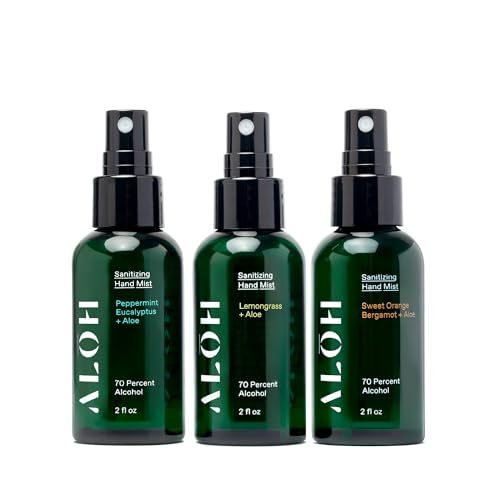 ALŌH Travel Size Hand Sanitizer Spray Variety Pack (6 Fl Oz)
