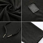 Mens Fashion Hoodies Sport Pullover Solid Color Shirt Workout Lightweight Tops Black