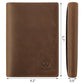 Leather Passport Cover for Men Women