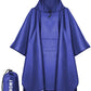 Hooded Rain Poncho for Adult with Pocket