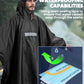 Hooded Rain Poncho for Adult Waterproof Lightweight Raincoat