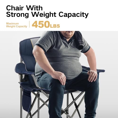 Oversized Fully Padded Camping Chairs with Lumbar Support (2 Count)