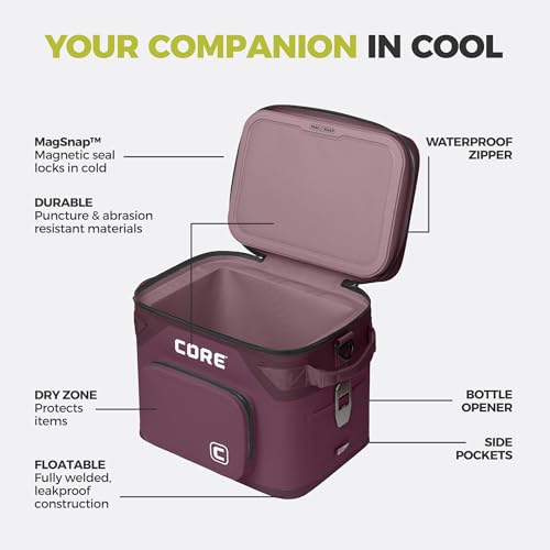 Magnetic Leak Proof 18 Can Soft Cooler with Waterproof Zipper