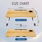 2 Pack Large Lap Desk for Bed & Sofa with Cup Holder & Foldable Legs Laptop Table (2 Count)