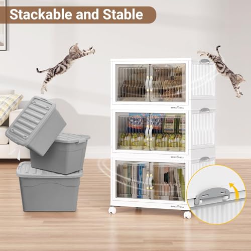 240Qt Stackable Storage Bins with Lid (3 Count)