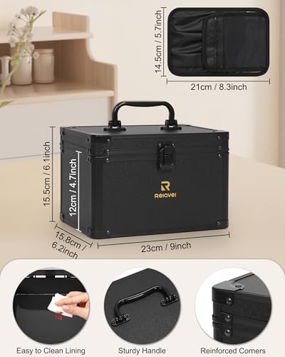 Travel Small Makeup Bag With LED Mirror in 3