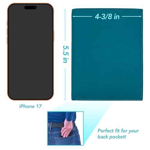 Deluxe Personalized Monogrammed Teal RFID Leather Passport Wallet