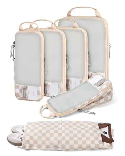 6 Set Compression Packing Cubes for Travel (6 Count)