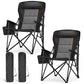 Oversized Camping Chairs High Back Heavy Duty Lawn Chair 500LBS (2 Count)