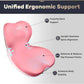 Car Seat Cushion and Lumbar Support Pillow One Piece