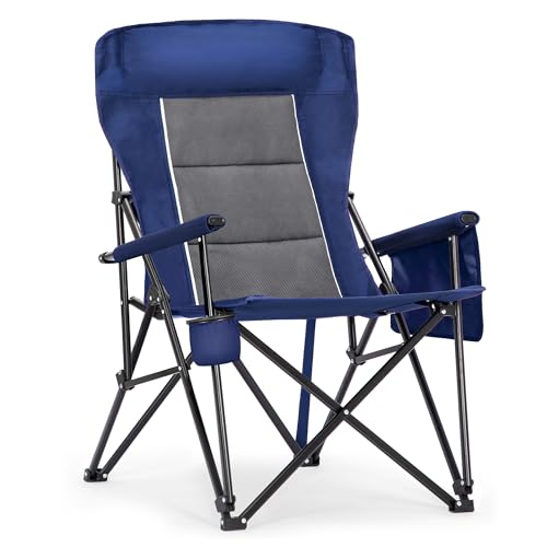 Heavy Duty 550LBS Padded Camping Chairs with Lumbar Support