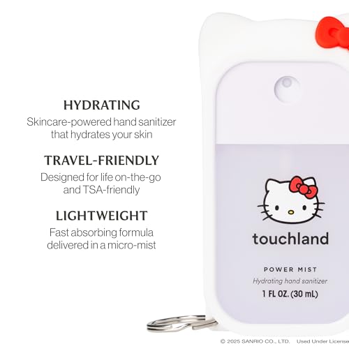 x Hello Kitty Hydrating Hand Sanitizer Spray & Case Travel Size