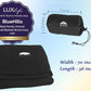 Ultra Compact Travel Blanket Pillow 2 Pack Airplane 70X56In Black (2 Count)