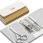 Colorful Manicure Set Practical Pedicure Kits Nail Clippers Personal Care Tools Facial Hair Scissors with Fashion Case