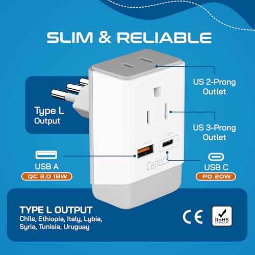 Italy Travel Adapter