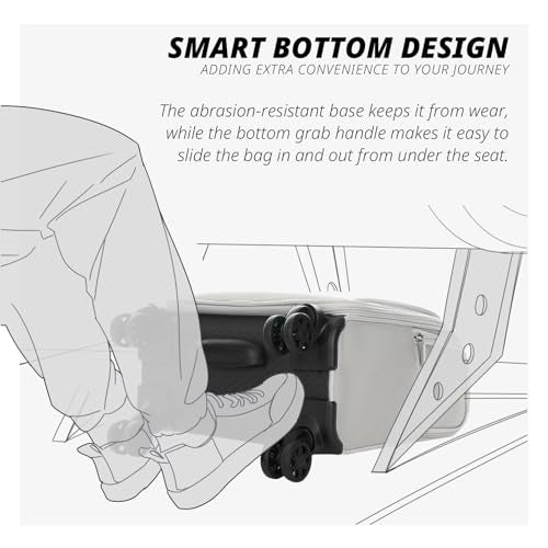 Underseat Carry On Luggage with Wheels