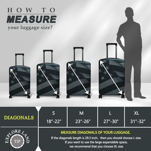 Travel Luggage Cover Suitcase Protector Fits 23