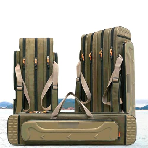 80Cm/90Cm/100Cm/120Cm Fishing Rod Bags Waterproof 3/4 Layer Fishing Reel Storage Case Gear Lures Bag 4 Layer 120cm
