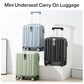 14 Inch Underseat Carry On Luggage with Wheels Hard Shell Suitcases Carry On Bag Lightweight Small Mini Suitcase Travel Luggage for Travel（Bamboo Green）