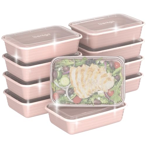 Prep 1 Compartment Meal Prep Containers with Lids (10 Count)