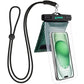 Universal Waterproof Phone Pouch [Double Space] IPX8 Dry Bag with Lanyard for iPhone 16 15 14 13 12 Pro Max XS XR X Galaxy S25 S24 S23 Ultra