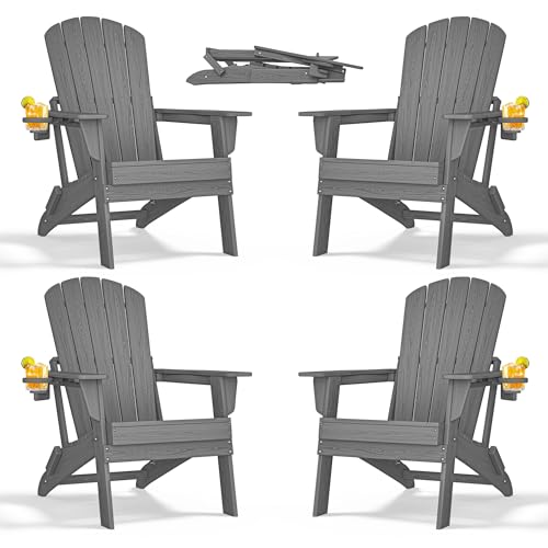Folding Adirondack Chairs Set of 4