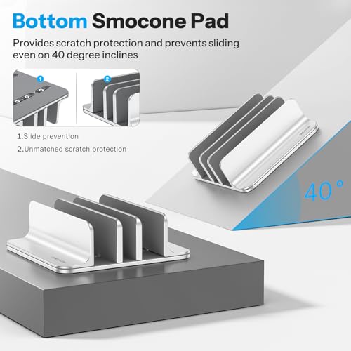 3 Slot Multiple Vertical Laptop Stand