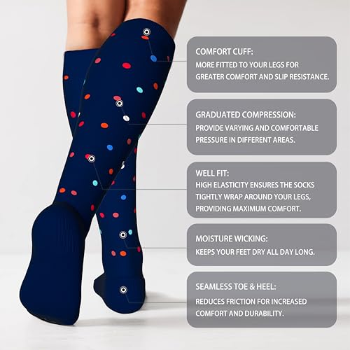 Cotton Compression Socks for Women&Men 20