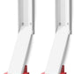2 Pack Door Stop, No Drill Door Stoppers - Kickdown Doorstop for Home, Glass Doors, & Outdoors, Easy to Install Doors with Self Adhesive Door Stopper, No Screw Flip Down Portable Door Stopper - White