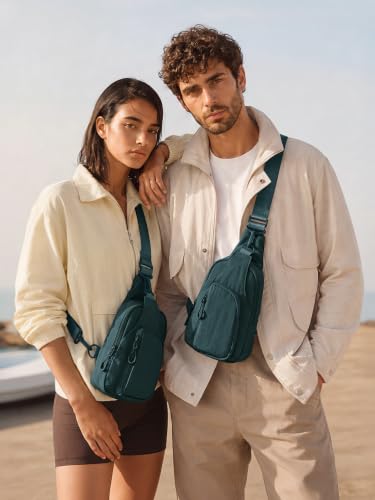 Sling Bag with Adjustable Straps Crossbody Chest Bag Lightweight Small Backpack for Casual Outdoor Traveling Hiking