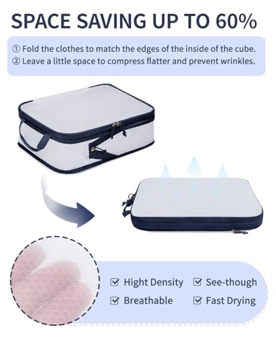 6 Set Compression Packing Cubes (6 Count)