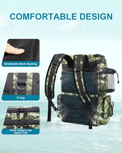 Fishing Backpack with Rod Holders