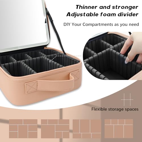 Makeup Bag with Led Mirror