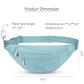Large Dusty Blue Fanny Pack for Women Crossbody Bag Travel Essential