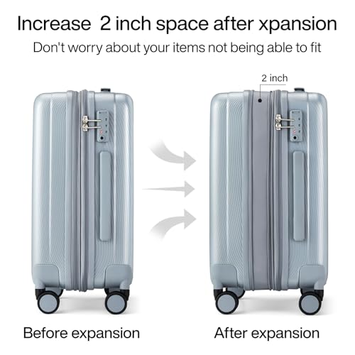 Expandable Hard Shell Luggage Sets (3 Count)
