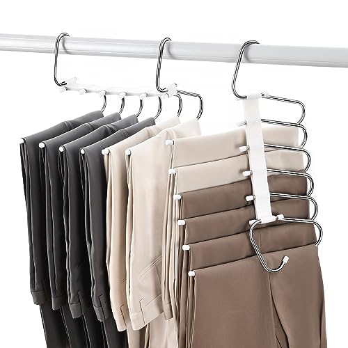 Upgraded Collapsible Pants Hangers Space Saving (2 Count)
